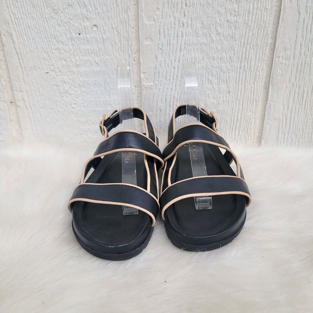 matisse light years sandals Blk/tan Wmns Sz 7